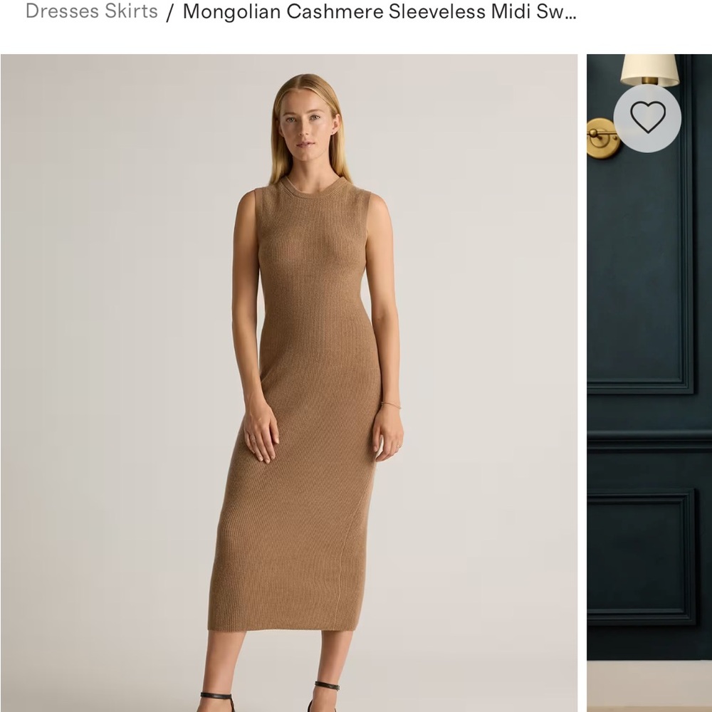 Quince Mongolian Cashmere Dress Size Medium